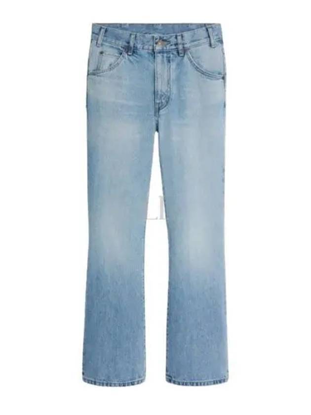 CELINE Dylan Eclipse Wash Flared Jeans Blue