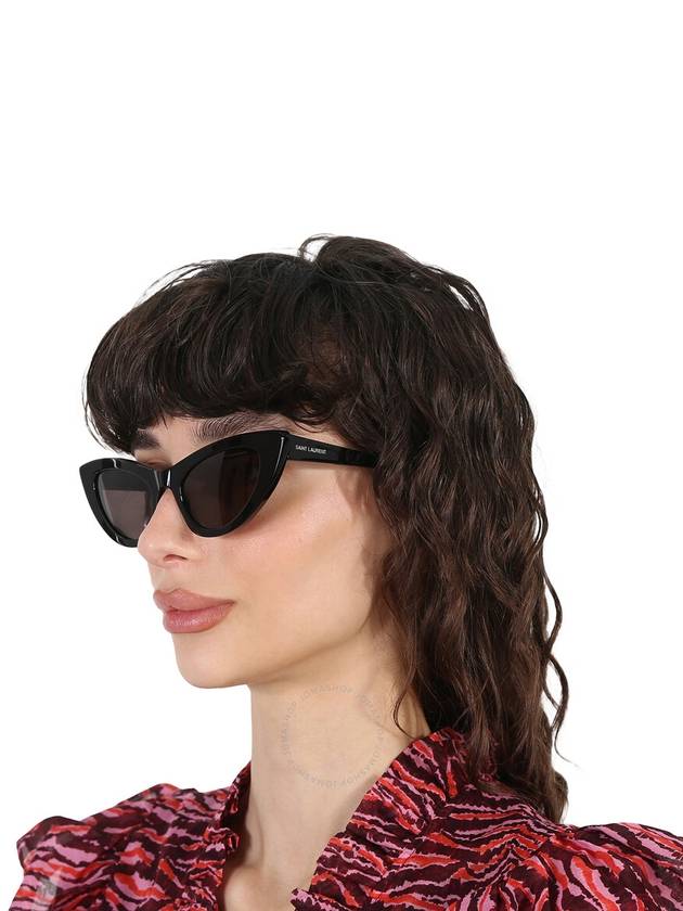 Saint Laurent Saint Laurent Grey Cat Eye Ladies Sunglasses SL 213 LILY 001 52