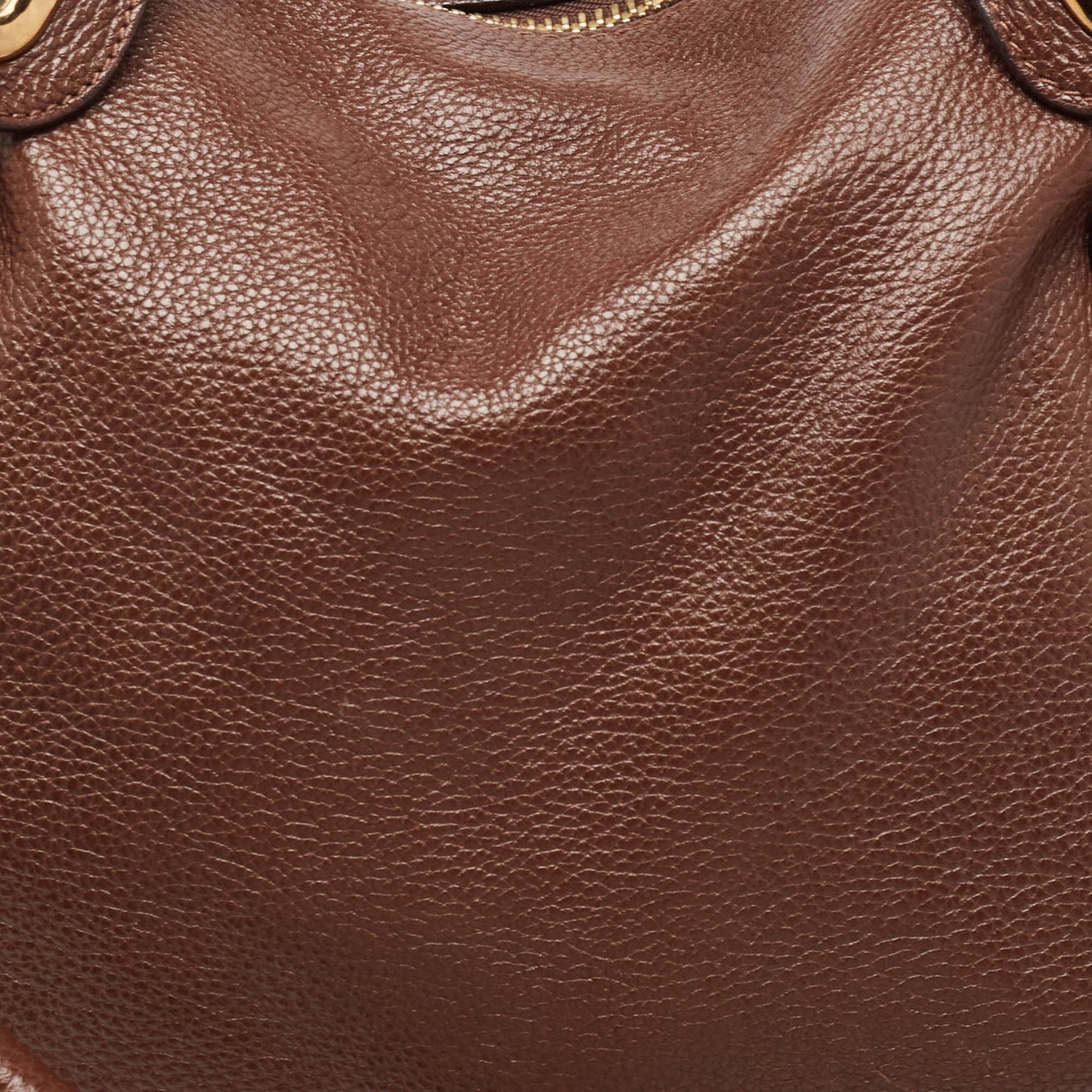 Chloe Dark Leather Large Paraty Shoulder Bag