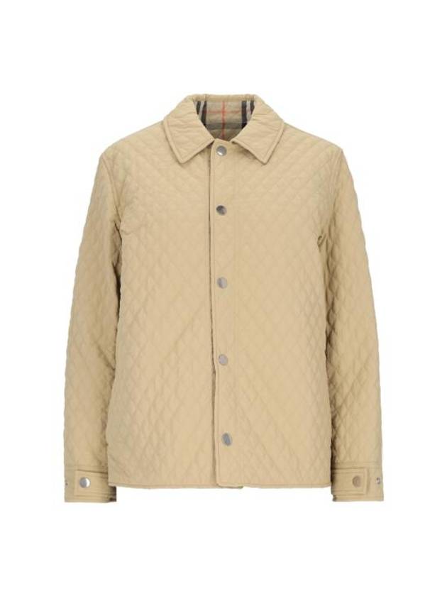 Burberry Check Reversible Quilted Jacket Beige