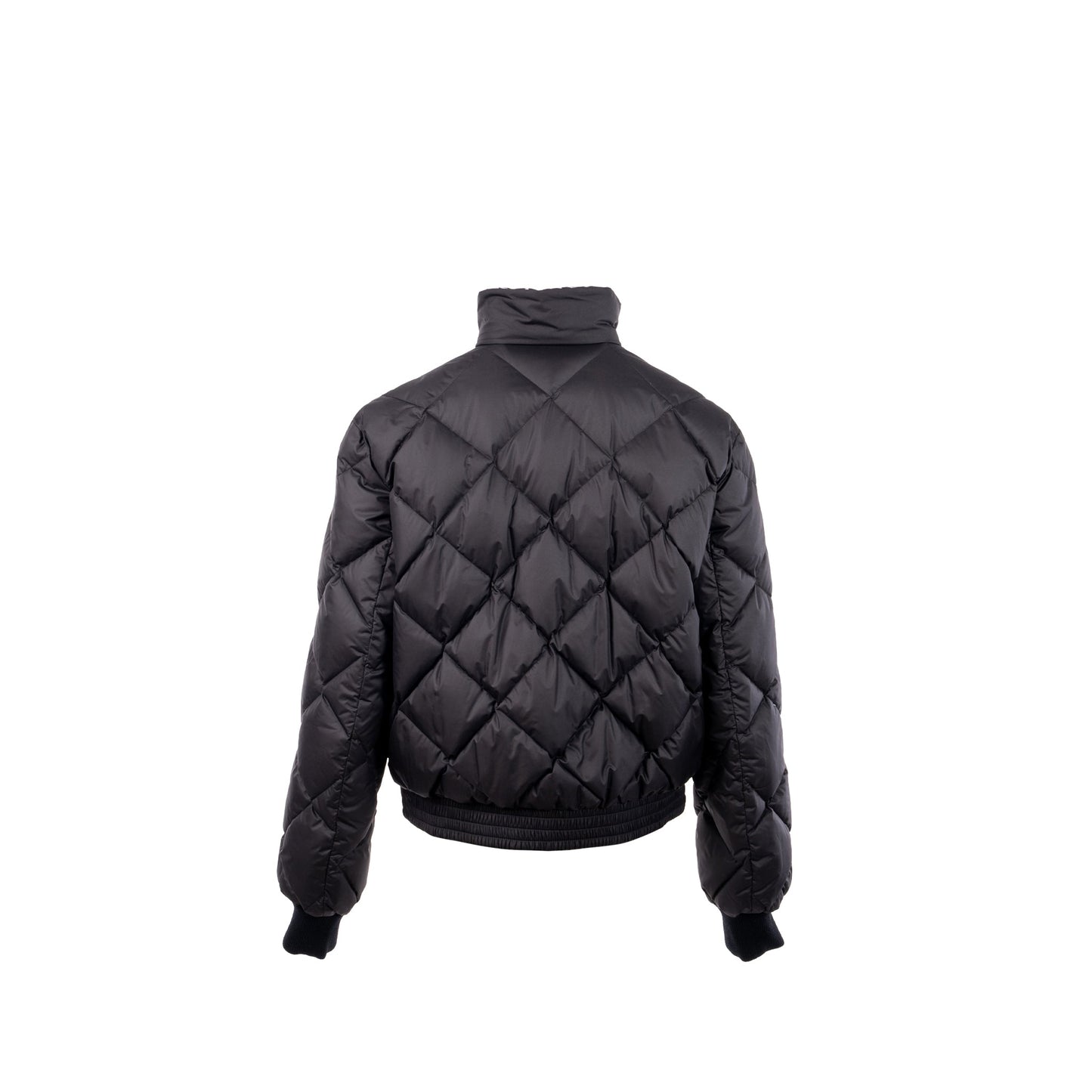 Hermes Size 40 Doudoune Courte Jacket Toile Plume Black SHW