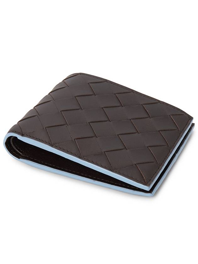 Bottega Veneta Intrecciato Bifold Half Wallet Brown