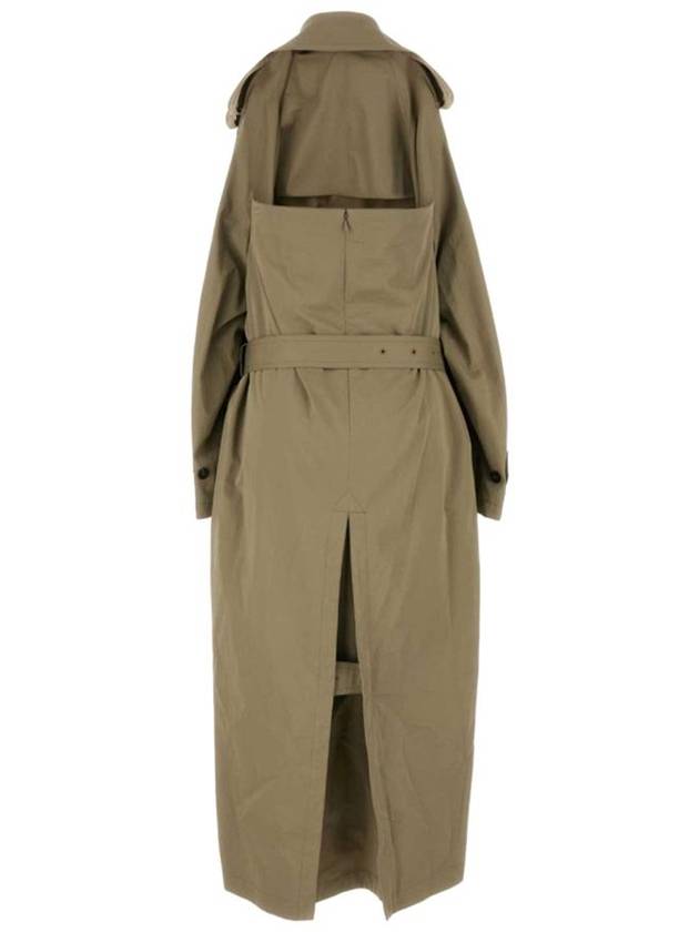 Balenciaga Women s Suspended Trench Long Dress Beige