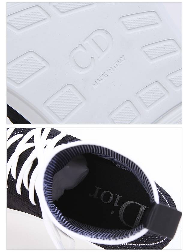 B21 Socks Knit High Top Sneakers Black Dior