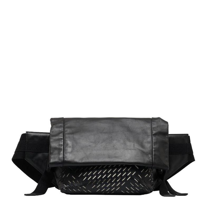 Bottega Veneta Belt Bag Body Bag 578540 Black Leather Ladies