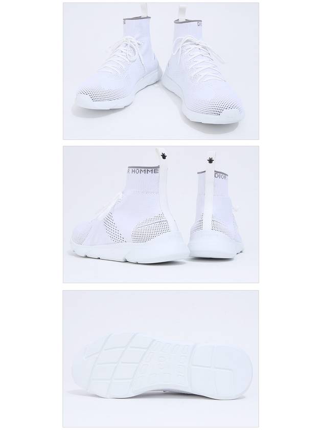 B21 Socks Knit High Top Sneakers White Dior