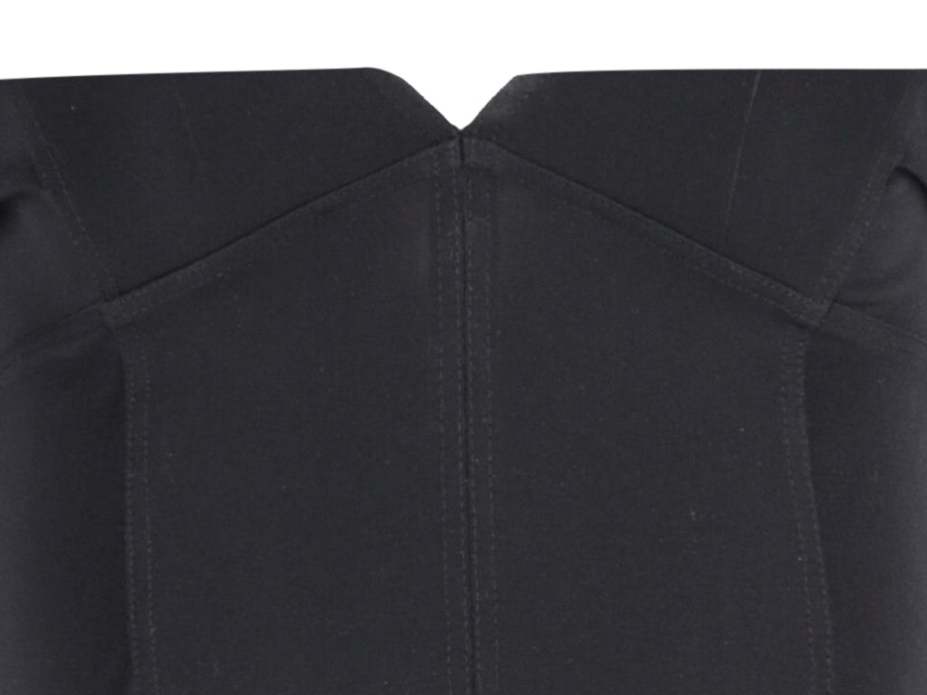 Burberry Dress with Epaulette in Black Acetate