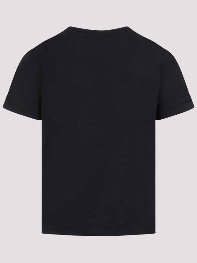 Saint Laurent Men's Small Logo Short Sleeve T-Shirt Black