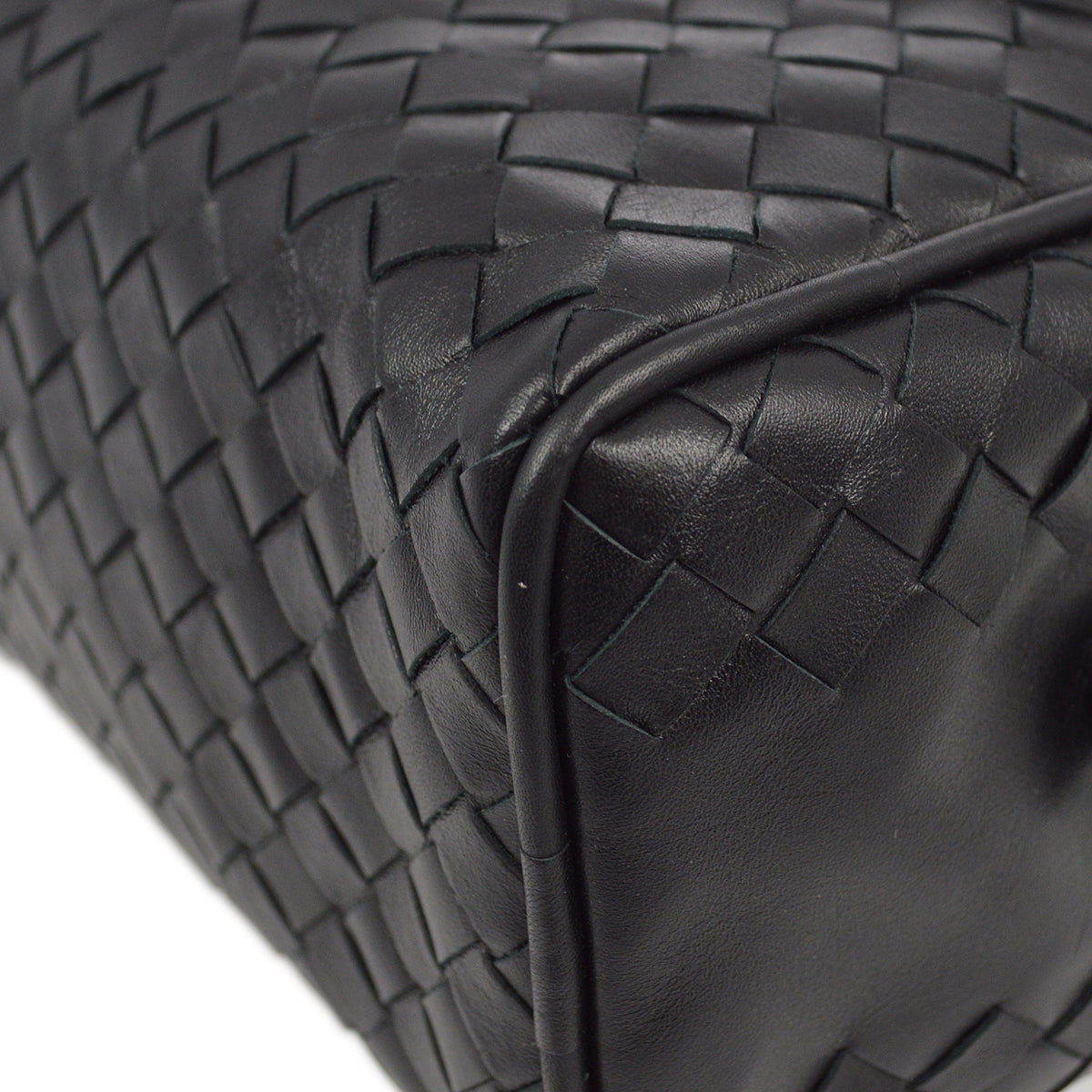 Bottega Veneta Black Intrecciato Pouch Clutch Bag