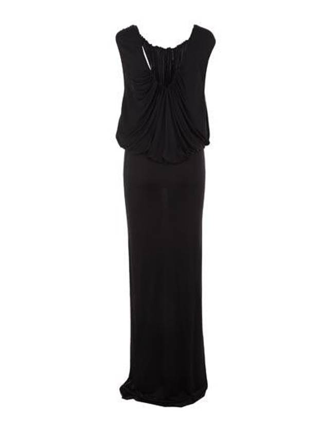 Saint Laurent Sleeveless Long Dress Black