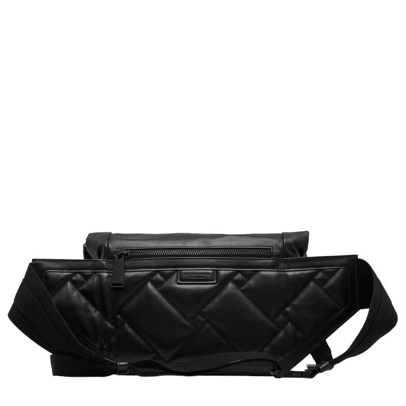 Bottega Veneta Belt Bag Body Bag 578540 Black Leather Ladies