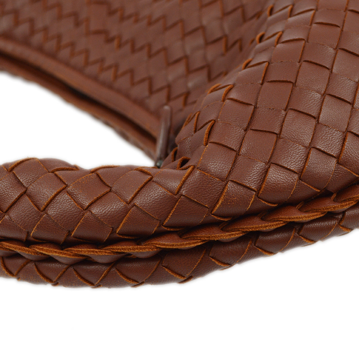 Bottega Veneta Brown Intrecciato Hobo Handbag