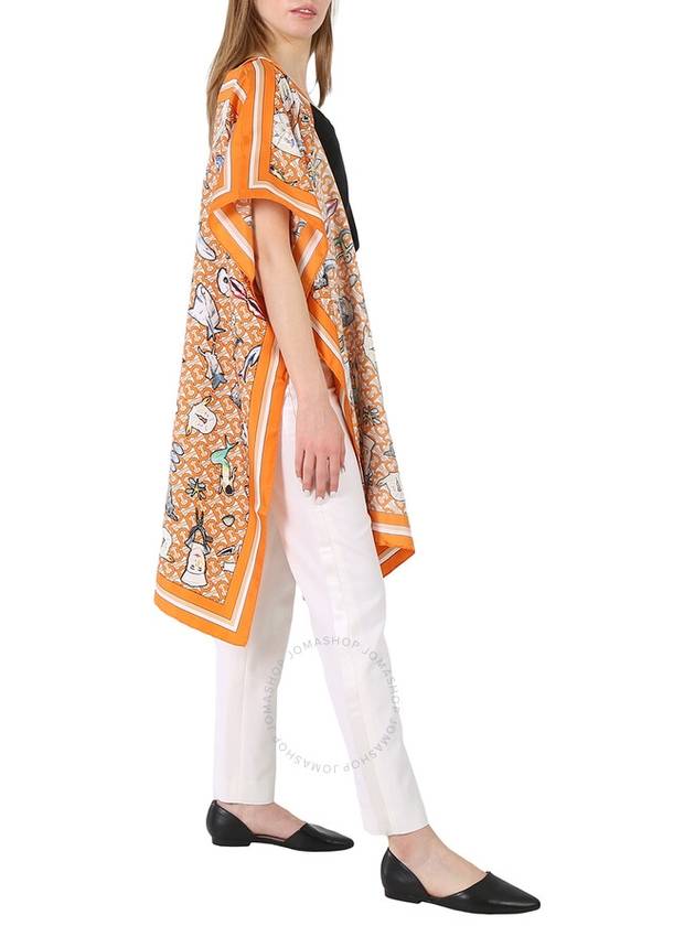 Burberry Burberry Ladies Deep Orange Marine Silk Cape