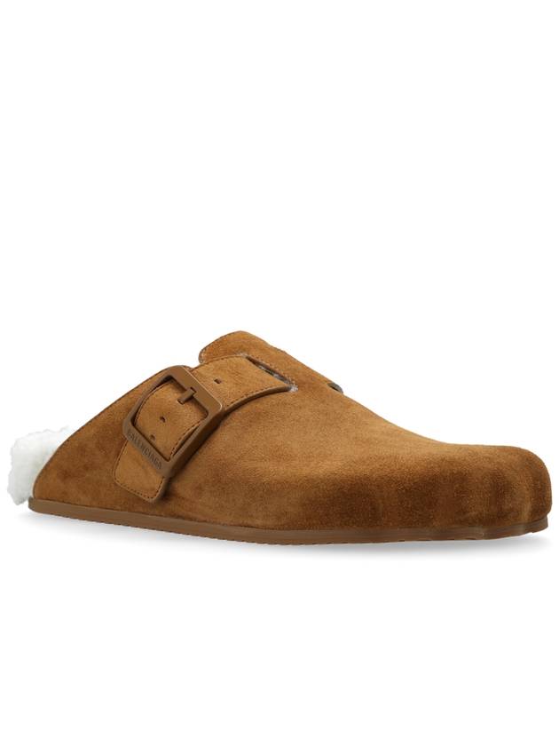 Balenciaga Balenciaga Suede Slippers Sunday, Women's, Brown