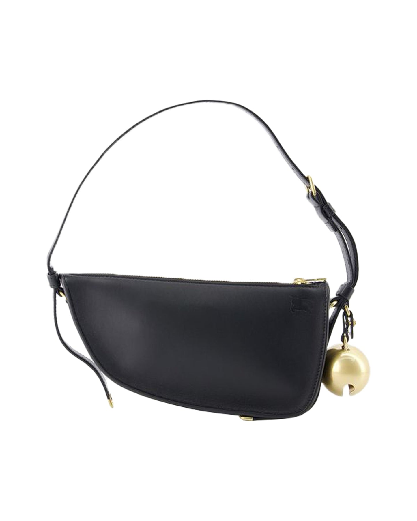 Shield Sling Mini Shoulder Bag - Burberry - Leather - Black