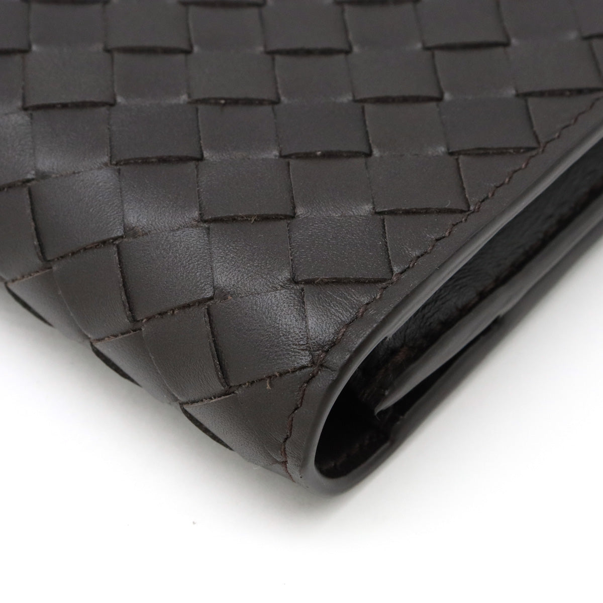 Bottega Veneta BOTTEGA GOVENETTA INTRACT Long wallet dark brown leather teas 316005