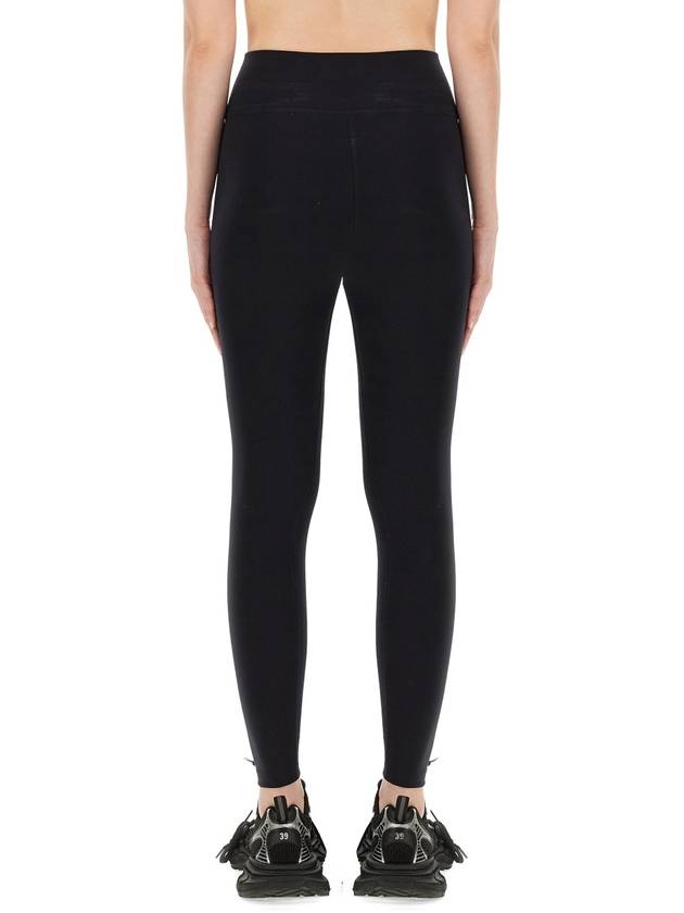 Balenciaga reflective logo leggings black