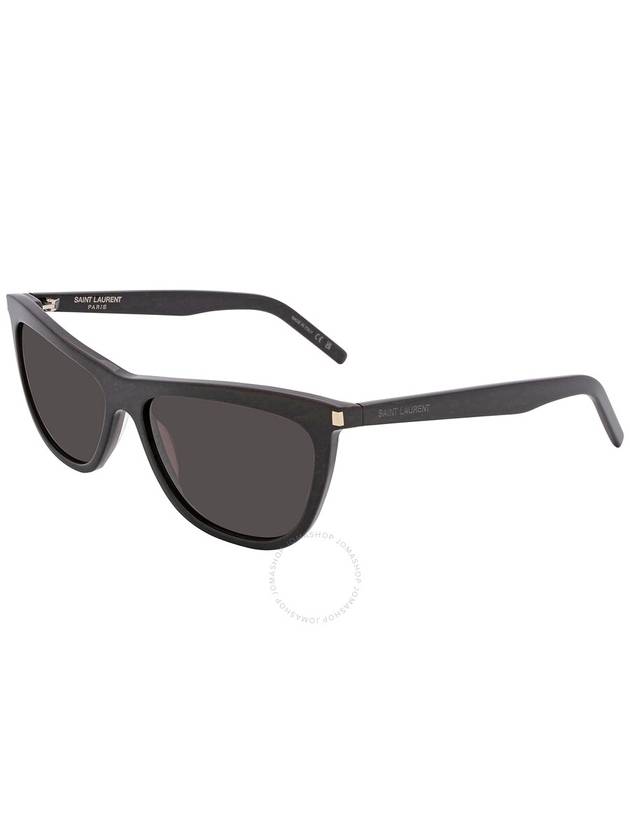 Saint Laurent Saint Laurent Dark Grey Cat Eye Ladies Sunglasses SL 515 001 58