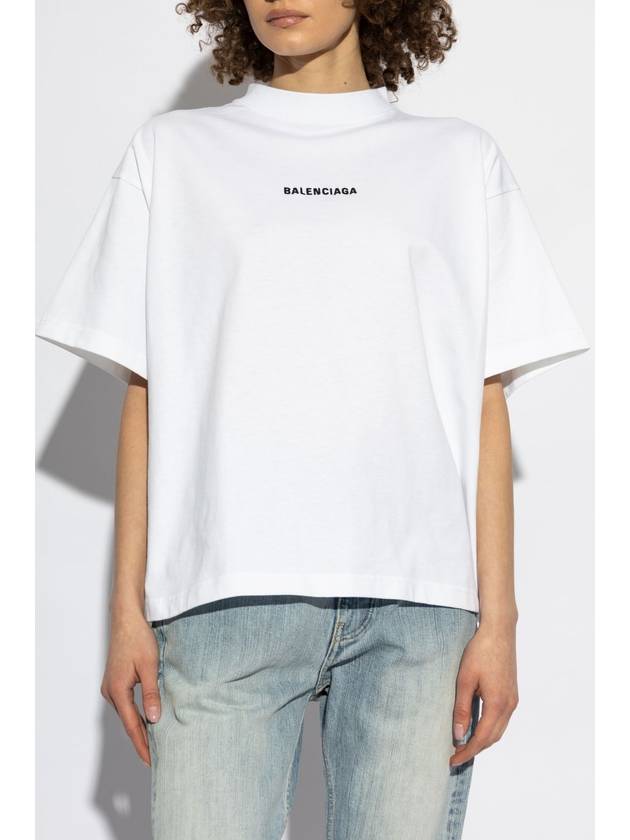 Balenciaga Balenciaga T-shirt With Logo, Women's, White