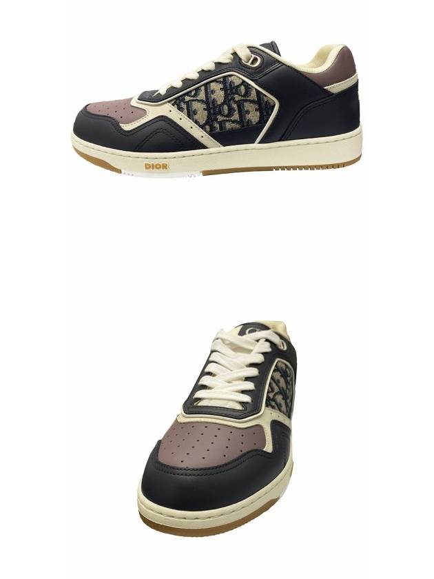 B27 Smooth Calfskin Low Top Sneakers Beige Black Dior