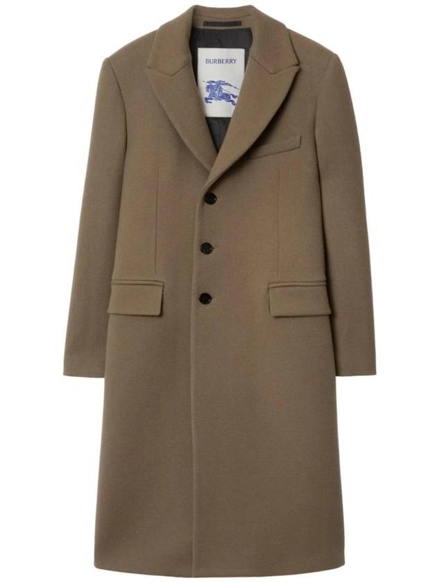 Burberry Wool Single Breasted Coat 8077677