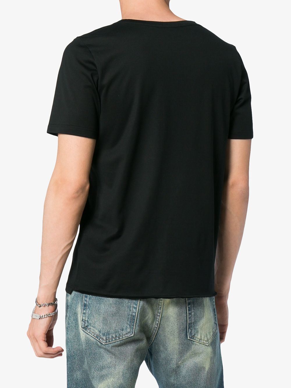 Saint Laurent Men Cotton T-Shirt