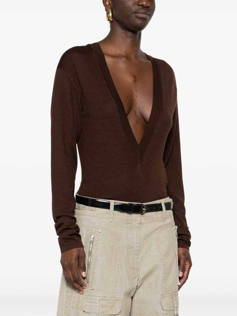 Saint Laurent Women Body Manches Longues