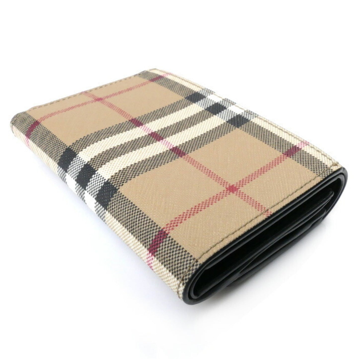 Burberry Cotton Leather Elastane Wallet (Tri-Fold) ()