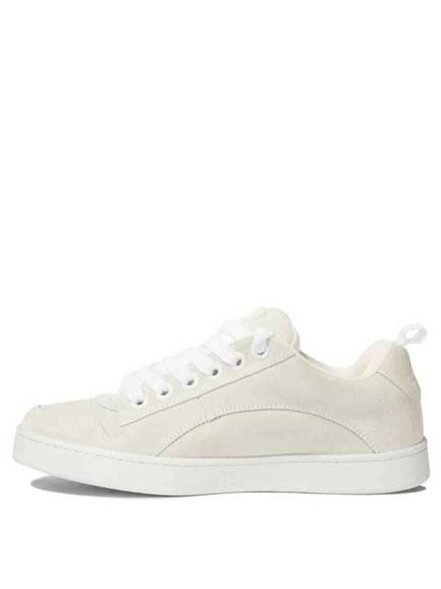 CELINE Huntington Triomphe Embroidered Low-Top Sneakers Optical White