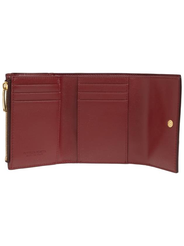 Bottega Veneta Bottega Veneta Wallet With Weaving, Women's, Burgundy