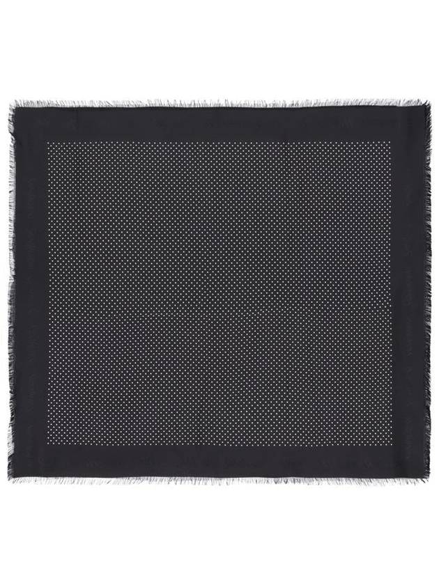 Saint Laurent Muffler Scarf 7825353YP551078 P24 BLACK IVORY