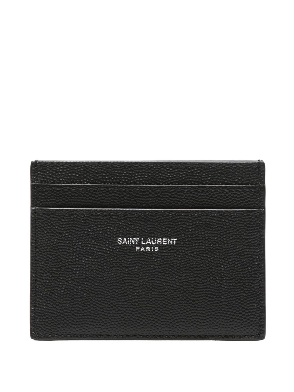 Saint Laurent Men Credit Card Holder With Logo