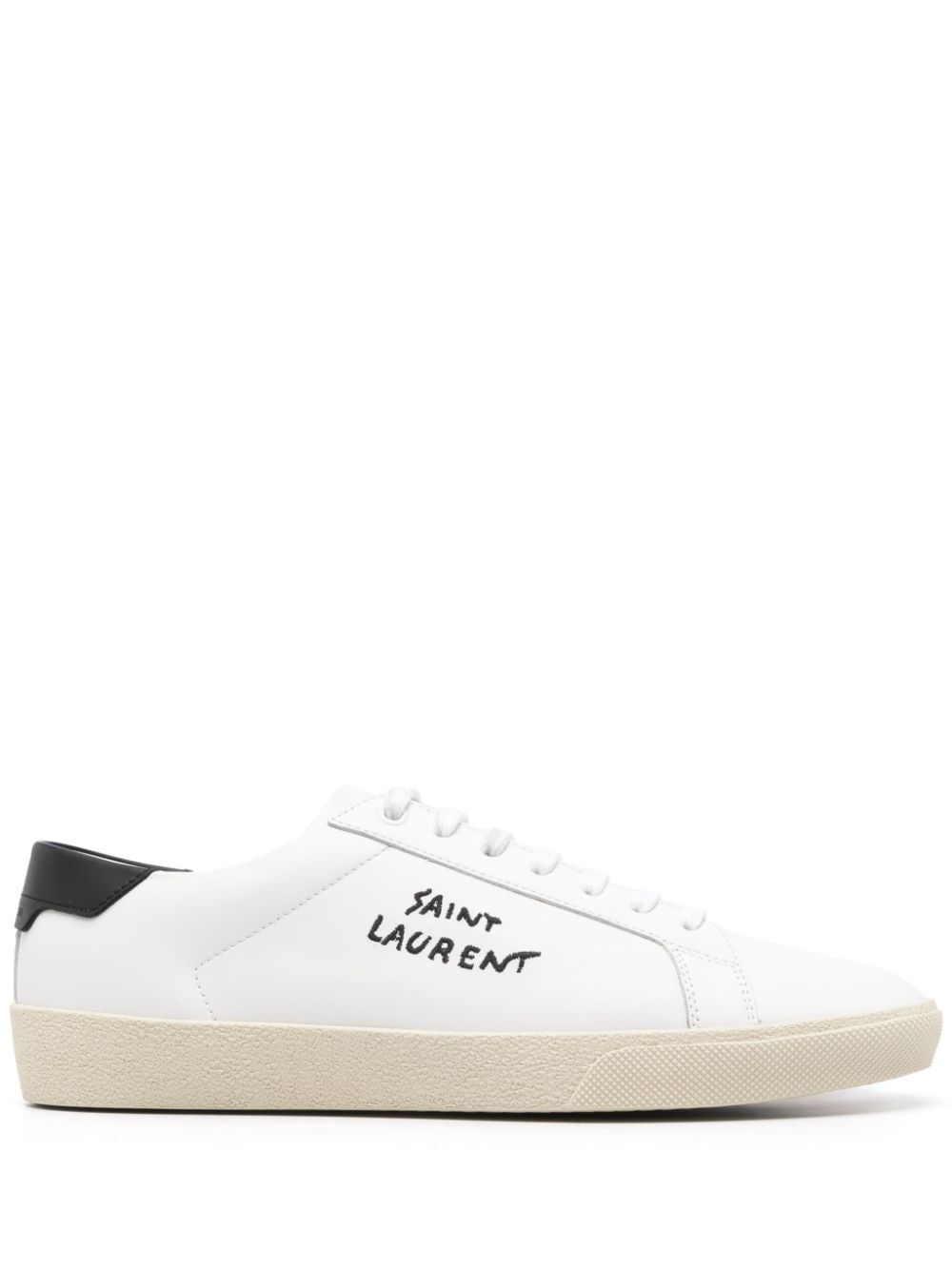 Saint Laurent Men Court Sl/06 Embroidered Sneakers