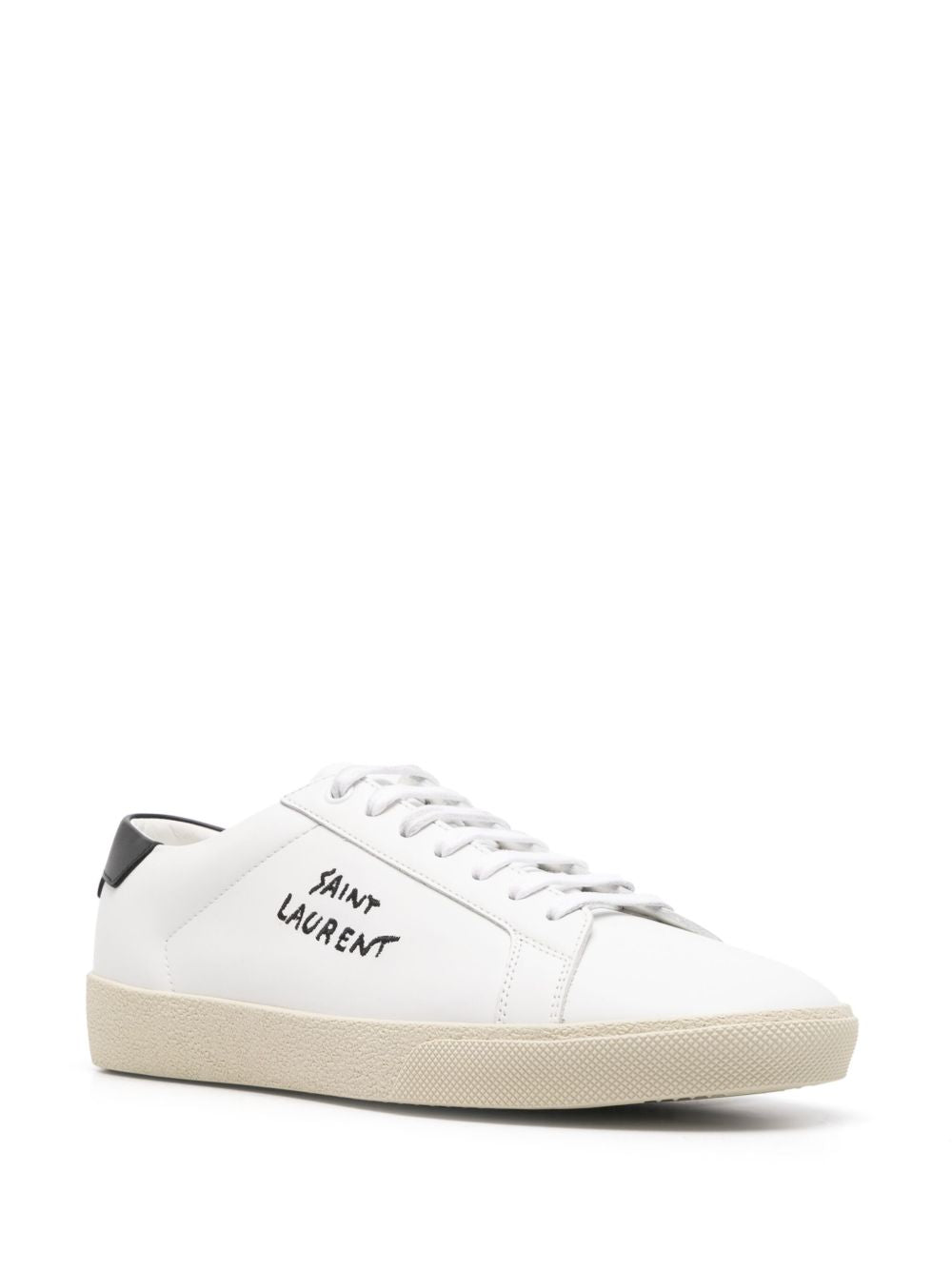 Saint Laurent Men Court Sl/06 Embroidered Sneakers