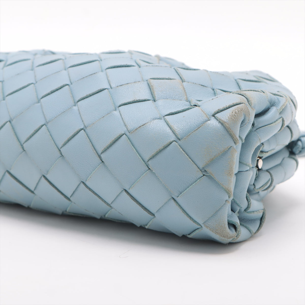 Bottega Veneta Intrecciato Mini in Leather Light Blue
