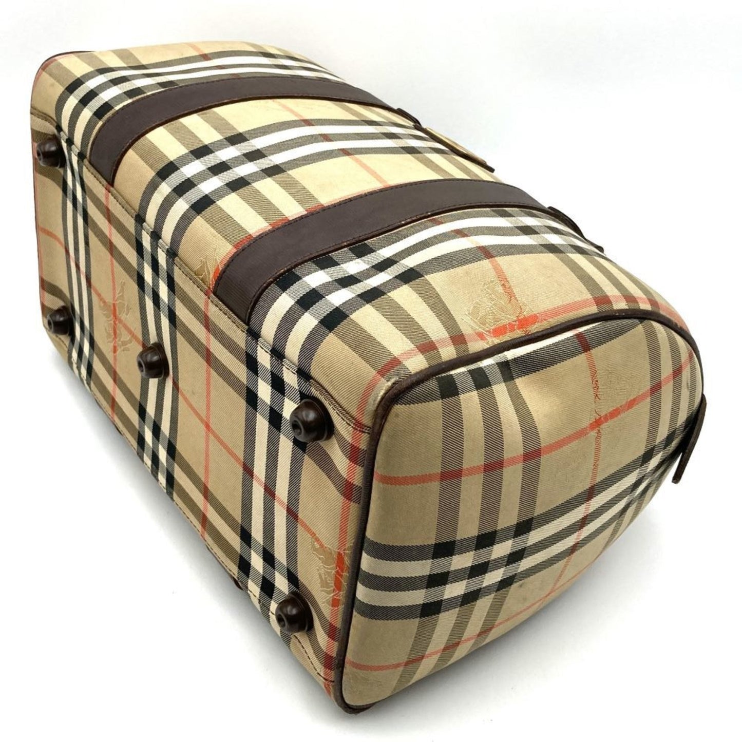 Burberry Leather Boston Bag Handbag ()