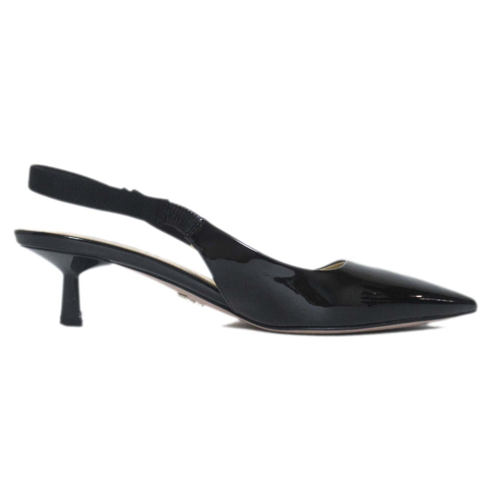 Prada Patten Leather Slingback Mule