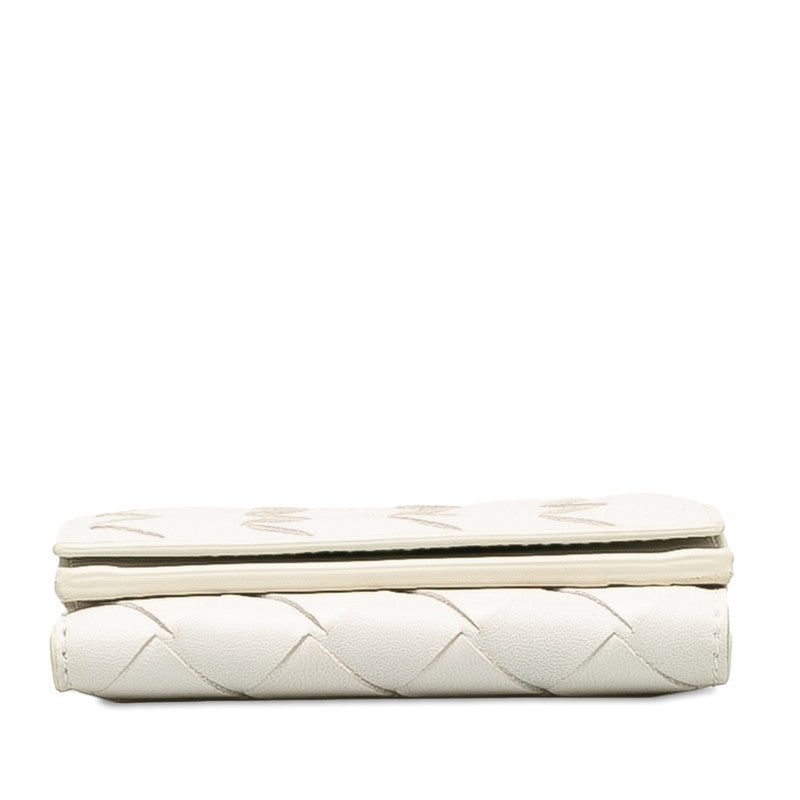 Bottega Veneta Interlude Three Folded Wallet Leather White
