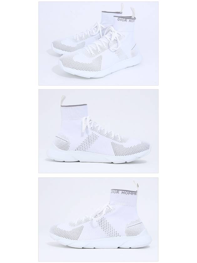 B21 Socks Knit High Top Sneakers White Dior
