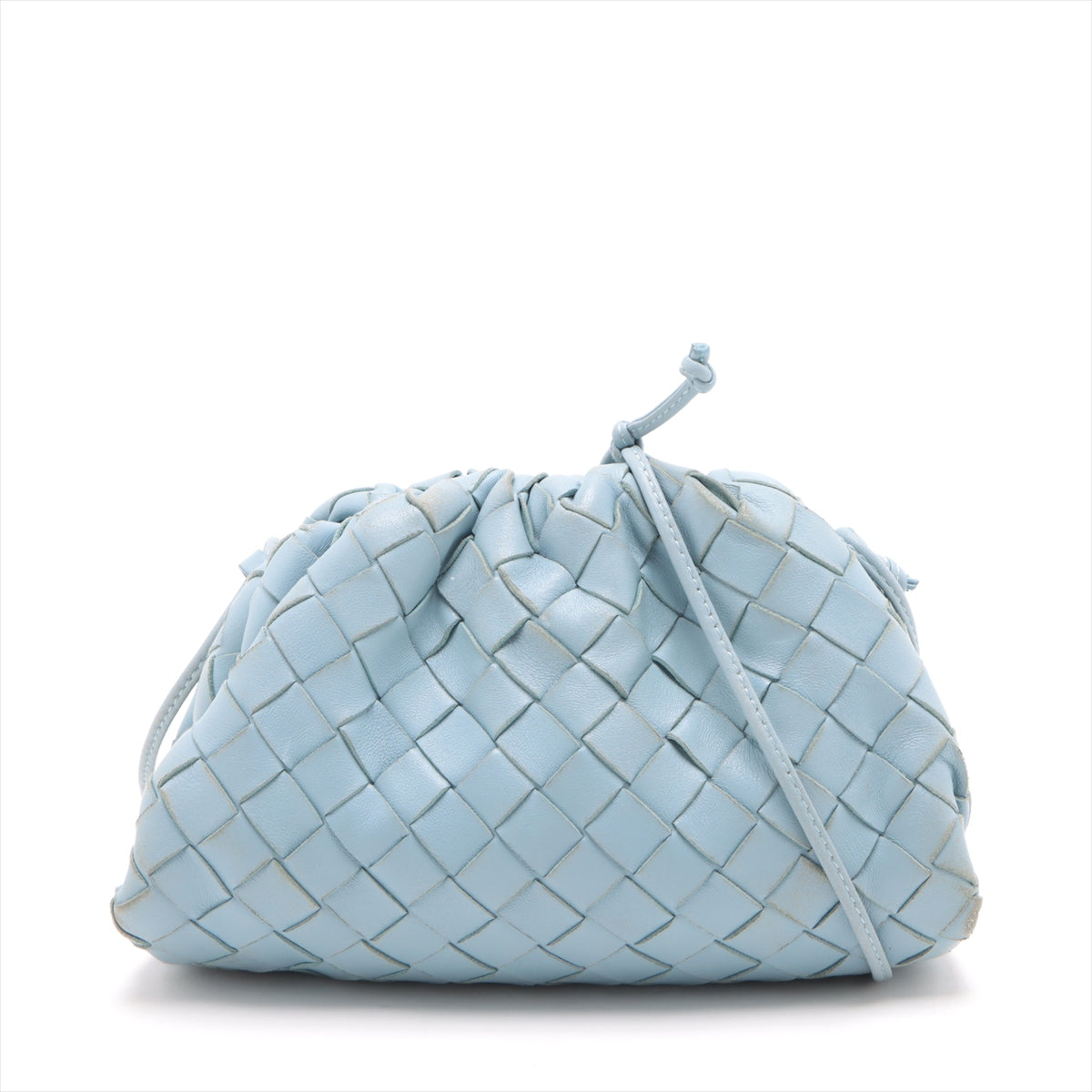 Bottega Veneta Intrecciato Mini in Leather Light Blue