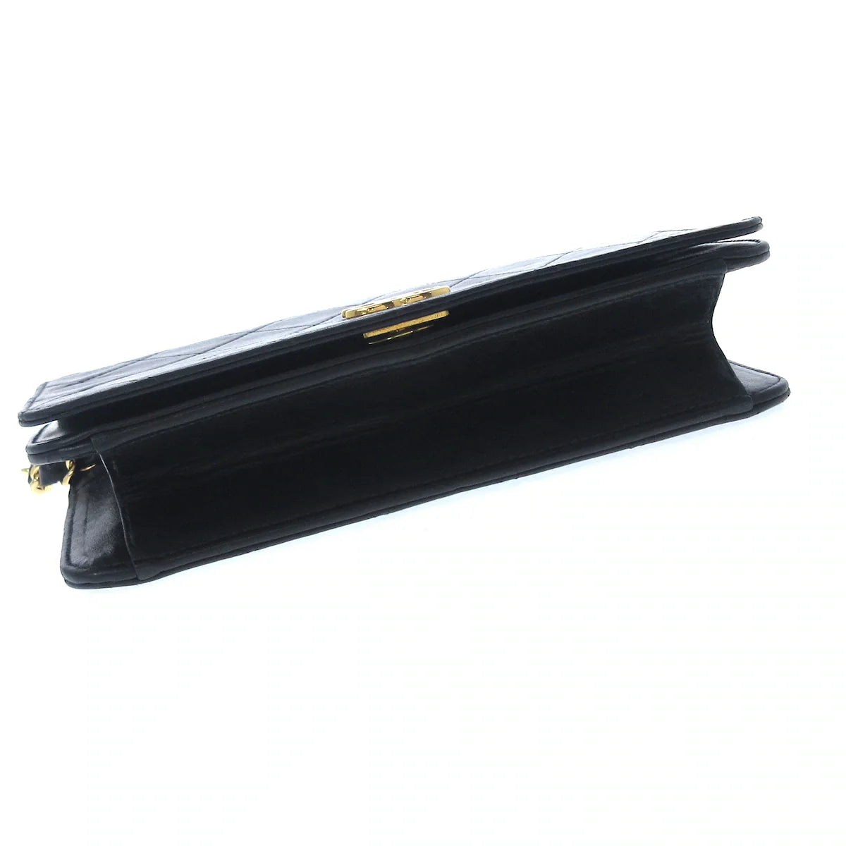 CHANEL - Mini Matelasse Shoulder Bag Black Lambskin