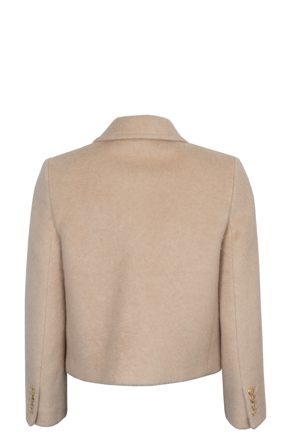 CELINE Patch Pocket Camel Hair Jacket Beige