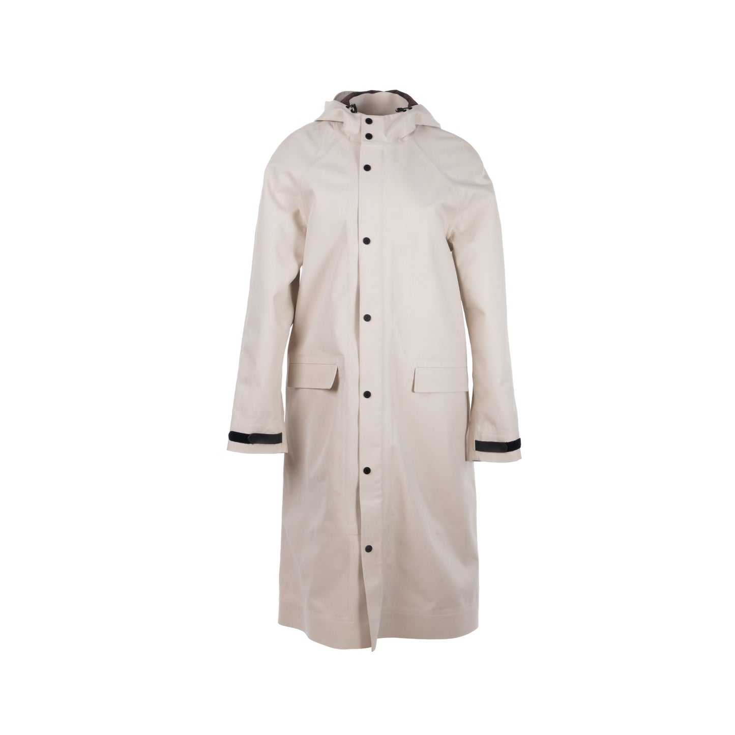 Hermes Size XS Parka Coat Polyamide Gris Carriere