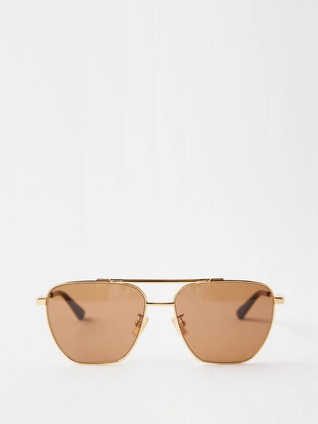 Bottega Veneta Square Metal Sunglasses B0070716282