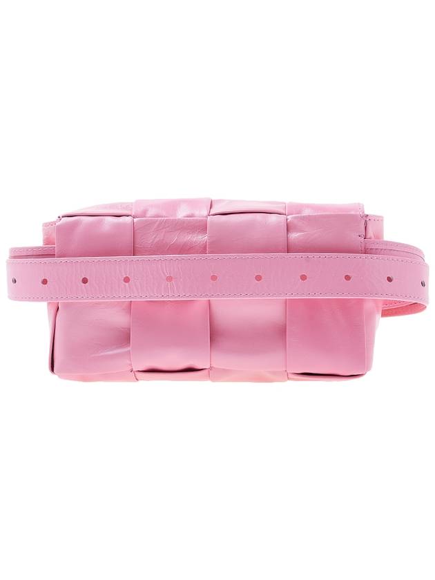 Bottega Veneta Intrecciato Cassette Mini Belt Bag Pink