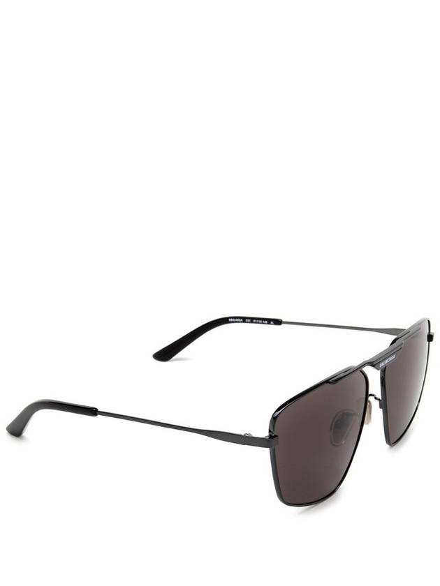 Balenciaga Eyewear BB0246SA Tag 20 Navigator Metal Sunglasses Black Gray