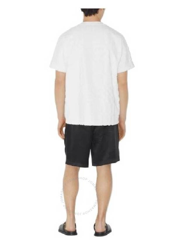 Burberry Burberry White Willesden Check Cotton T Shirt Size Large