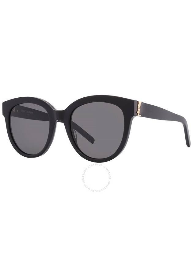 Saint Laurent Saint Laurent Grey Round Ladies Sunglasses SL M29 003 52