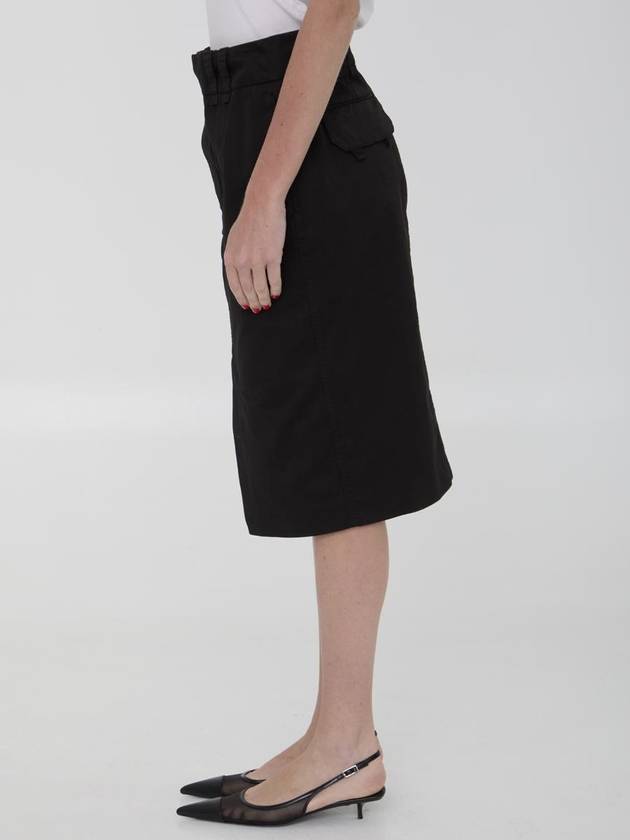 Saint Laurent Midi Skirt 786191Y04VF1376 BLACK