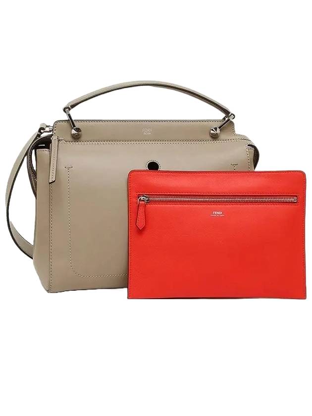 Fendi Dot Com Medium Tote Bag Beige